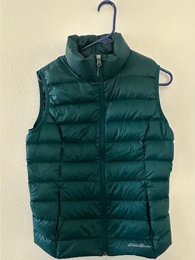Eddie Bauer Green Quilted Down vest